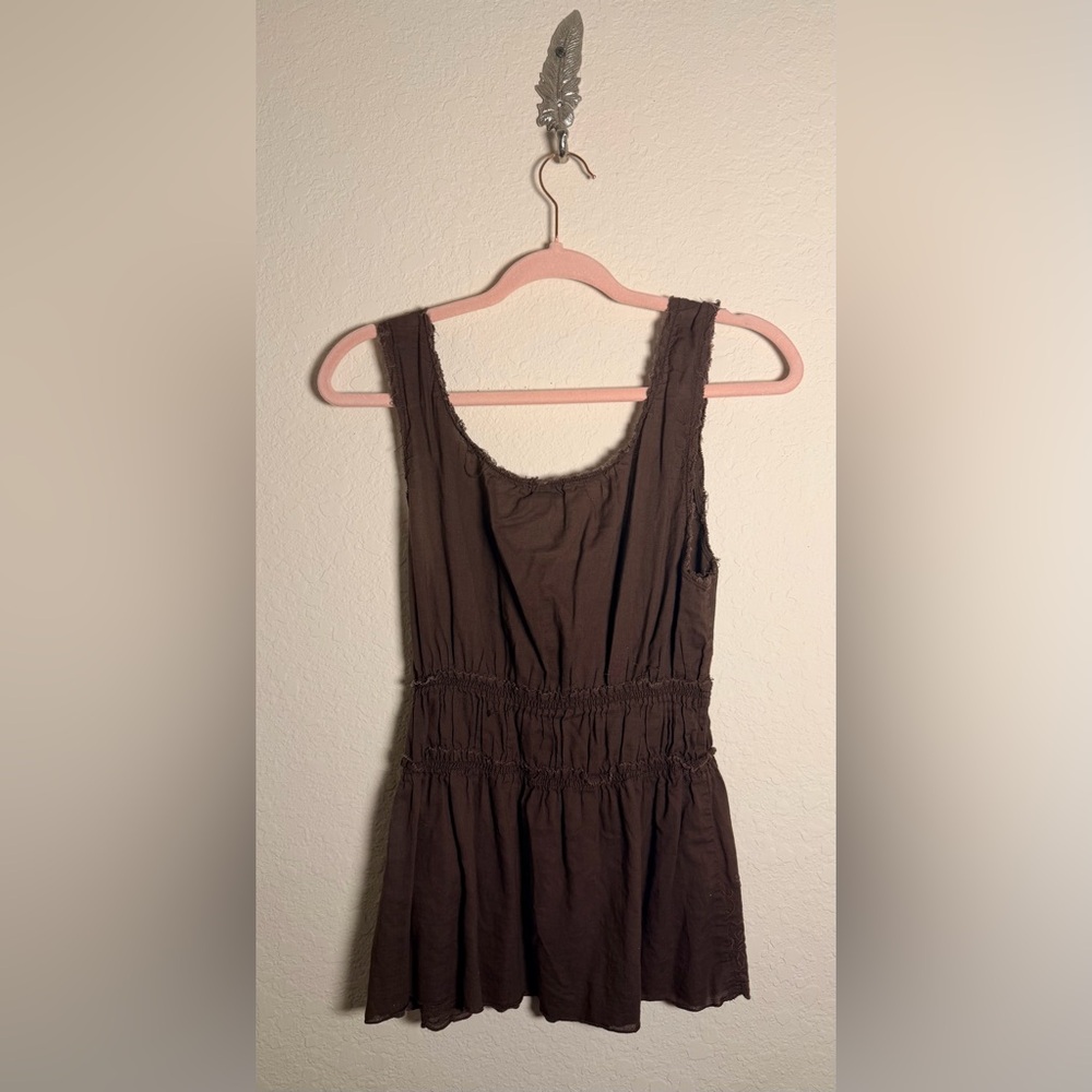 FANG Brown Sleeveless Hobo Top - Picture 2 of 6